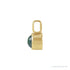 Sapphire Row Natural Cabochon Mini Fixed Bail Pendant - Moss Agate, 14K Yellow Gold (view 2)