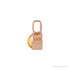 Sapphire Row Natural Cabochon Mini Fixed Bail Pendant - Citrine, 14K Rose Gold (view 2)