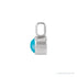 Sapphire Row Natural Cabochon Mini Fixed Bail Pendant - Turquoise, Platinum (view 2)