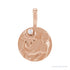 Sapphire Row Natural Diamond Chinese Zodiac Pendant - Ox, 14K Rose Gold