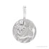 Sapphire Row Natural Diamond Chinese Zodiac Pendant - Ox, 14K White Gold
