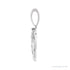 Sapphire Row Natural Diamond Chinese Zodiac Pendant - Ox, 14K White Gold (view 2)