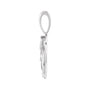 Sapphire Row Natural Diamond Chinese Zodiac Pendant - Ox, 14K White Gold (view 2)