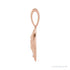 Sapphire Row Natural Diamond Chinese Zodiac Pendant - Pig, 14K Rose Gold (view 2)
