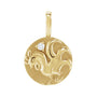 Sapphire Row Natural Diamond Chinese Zodiac Pendant - Rooster, 14K Yellow Gold