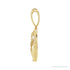 Sapphire Row Natural Diamond Chinese Zodiac Pendant - Horse, 14K Yellow Gold (view 2)