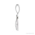 Sapphire Row Natural Diamond Chinese Zodiac Pendant - Rabbit, 14K White Gold (view 2)