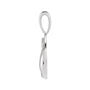 Sapphire Row Natural Diamond Chinese Zodiac Pendant - Rabbit, 14K White Gold (view 2)