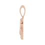 Sapphire Row Natural Diamond Chinese Zodiac Pendant - Rooster, 14K Rose Gold (view 2)