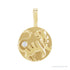 Sapphire Row Natural Diamond Chinese Zodiac Pendant - Tiger, 14K Yellow Gold