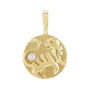 Sapphire Row Natural Diamond Chinese Zodiac Pendant - Tiger, 14K Yellow Gold