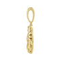 Sapphire Row Natural Diamond Chinese Zodiac Pendant - Tiger, 14K Yellow Gold (view 2)