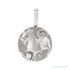 Sapphire Row Natural Diamond Chinese Zodiac Pendant - Dog, 14K White Gold