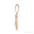 Sapphire Row Natural Diamond Chinese Zodiac Pendant - Goat, 14K Rose Gold (view 2)