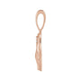 Sapphire Row Natural Diamond Chinese Zodiac Pendant - Goat, 14K Rose Gold (view 2)