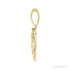 Sapphire Row Natural Diamond Chinese Zodiac Pendant - Ox, 14K Yellow Gold (view 2)