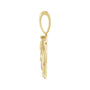 Sapphire Row Natural Diamond Chinese Zodiac Pendant - Ox, 14K Yellow Gold (view 2)