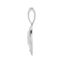 Sapphire Row Natural Diamond Chinese Zodiac Pendant - Pig, 14K White Gold (view 2)