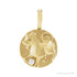 Sapphire Row Natural Diamond Chinese Zodiac Pendant - Dog, 14K Yellow Gold