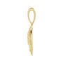 Sapphire Row Natural Diamond Chinese Zodiac Pendant - Pig, 14K Yellow Gold (view 2)