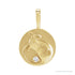 Sapphire Row Natural Diamond Chinese Zodiac Pendant - Rat, 14K Yellow Gold
