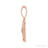 Sapphire Row Natural Diamond Chinese Zodiac Pendant - Dragon, 14K Rose Gold (view 2)