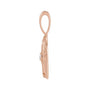 Sapphire Row Natural Diamond Chinese Zodiac Pendant - Dragon, 14K Rose Gold (view 2)
