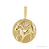Sapphire Row Natural Diamond Chinese Zodiac Pendant - Goat, 14K Yellow Gold