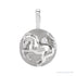 Sapphire Row Natural Diamond Chinese Zodiac Pendant - Horse, 14K White Gold