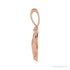Sapphire Row Natural Diamond Chinese Zodiac Pendant - Monkey, 14K Rose Gold (view 2)