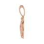 Sapphire Row Natural Diamond Chinese Zodiac Pendant - Monkey, 14K Rose Gold (view 2)