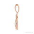 Sapphire Row Natural Diamond Chinese Zodiac Pendant - Rabbit, 14K Rose Gold (view 2)
