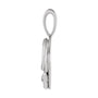 Sapphire Row Natural Diamond Chinese Zodiac Pendant - Snake, 14K White Gold (view 2)
