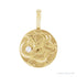 Sapphire Row Natural Diamond Chinese Zodiac Pendant - Dragon, 14K Yellow Gold