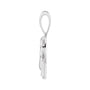 Sapphire Row Natural Diamond Chinese Zodiac Pendant - Rooster, 14K White Gold (view 2)
