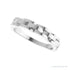 Sapphire Row Gold Chain Link Ring - 14K White Gold (view 5)