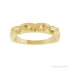 Sapphire Row Gold Chain Link Ring - 14K Yellow Gold (view 3)