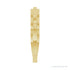 Sapphire Row Gold Chain Link Ring - 14K Yellow Gold (view 4)