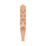Sapphire Row Gold Chain Link Ring - 14K Rose Gold (view 4)