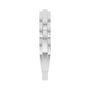 Sapphire Row Gold Chain Link Ring - Platinum (view 4)