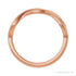 Sapphire Row Gold Twisted Stacking Ring - 14K Rose Gold (view 2)