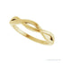 Sapphire Row Gold Twisted Stacking Ring - 14K Yellow Gold (view 5)