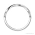 Sapphire Row Gold Twisted Stacking Ring - 14K White Gold (view 2)