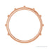 Sapphire Row Gold Bead Station Ring - 14K Rose Gold (view 2)