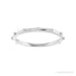 Sapphire Row Gold Bead Station Ring - 14K White Gold (view 3)