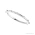 Sapphire Row Gold Bead Station Ring - 14K White Gold (view 5)