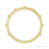 Sapphire Row Gold Bead Station Ring - 14K Yellow Gold (view 2)