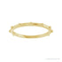 Sapphire Row Gold Bead Station Ring - 14K Yellow Gold (view 3)