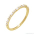 Sapphire Row Natural Diamond Mixed-Cut Mini Stacking Ring - 14K Yellow Gold