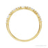 Sapphire Row Natural Diamond Mixed-Cut Mini Stacking Ring - 14K Yellow Gold (view 2)